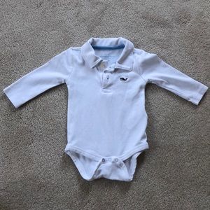 Vineyard Vines polo collar onsie